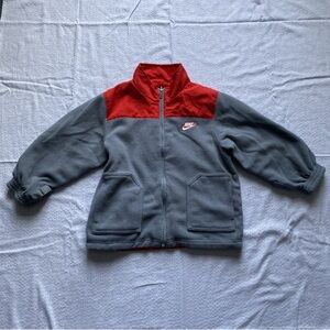 Nike Reversible Jacket Coat Full Zip Red Boy’s Size 7